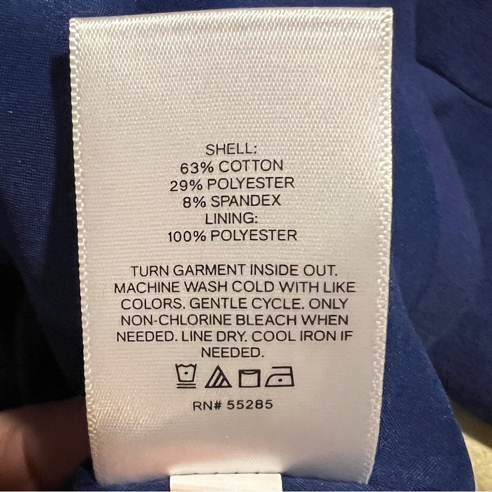 NWT EXPRESS Blue Cropped Collared Jacket Extra Small - Picture 9 of 9